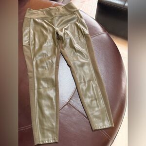 G by Giuliana Olive Faux Leather Pants